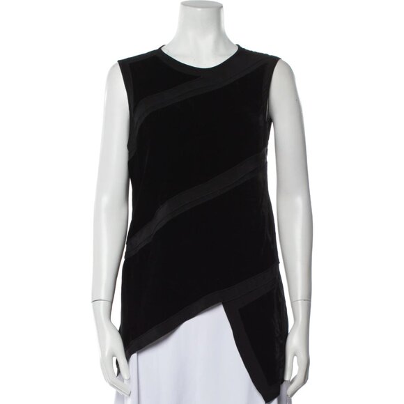 Proenza Schouler Black Silk Tank Top - Sz 6/M - Picture 1 of 3